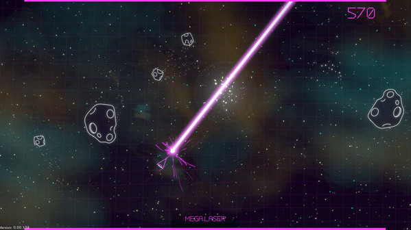 Игра Asteroids: Recharged, скриншот