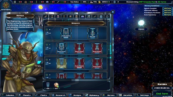 Игра Astra Exodus, скриншот