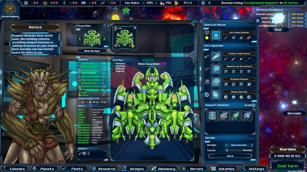 Игра Astra Exodus, скриншот