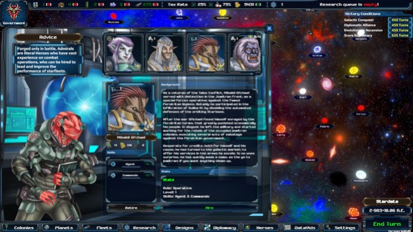 Игра Astra Exodus, скриншот