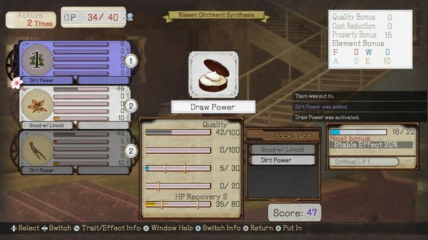 Игра Atelier Ayesha: The Alchemist of Dusk DX, скриншот