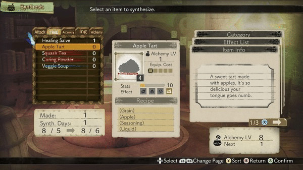 Игра Atelier Escha & Logy: Alchemists of the Dusk Sky DX, скриншот