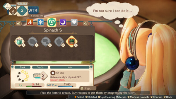 Игра Atelier Marie Remake: The Alchemist of Salburg, скриншот