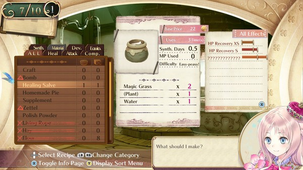 Игра Atelier Meruru ~The Apprentice of Arland~ DX, скриншот