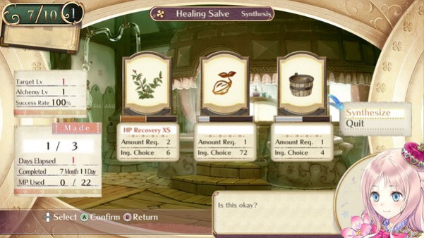 Игра Atelier Meruru ~The Apprentice of Arland~ DX, скриншот