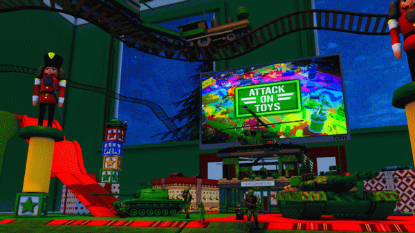 Игра Attack on Toys, скриншот