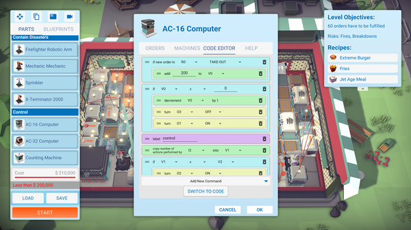 Игра Automachef, скриншот