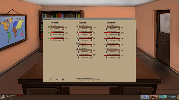Игра Automobile Tycoon, скриншот