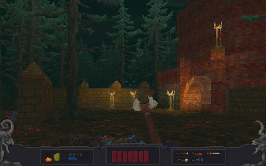 Игра Autumn Night 3D Shooter, скриншот