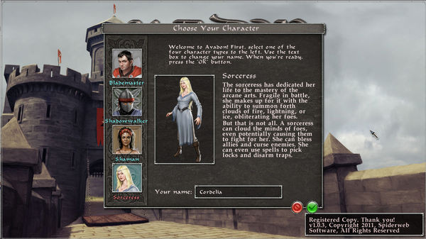 Игра Avadon: The Black Fortress, скриншот