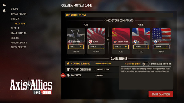 Игра Axis & Allies 1942 Online, скриншот