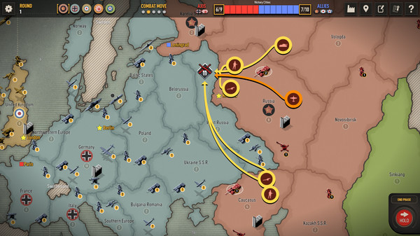 Игра Axis & Allies 1942 Online, скриншот
