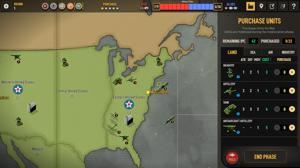 Игра Axis & Allies 1942 Online, скриншот