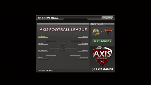Игра Axis Football 2015, скриншот