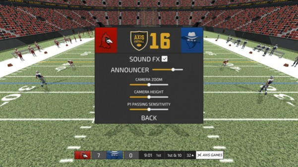 Игра Axis Football 2016, скриншот