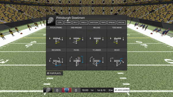 Игра Axis Football 2016, скриншот