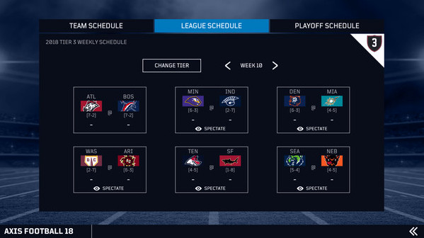 Игра Axis Football 2018, скриншот