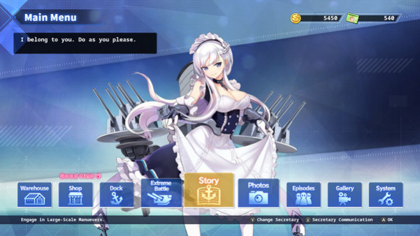 Игра Azur Lane Crosswave, скриншот