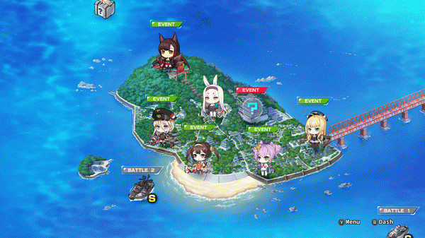 Игра Azur Lane Crosswave, скриншот
