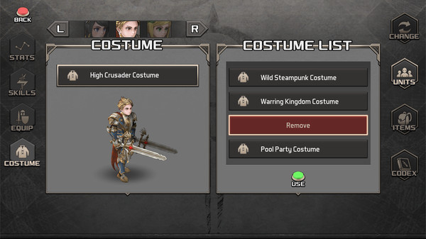 Игра Azure Saga: Pathfinder - High Crusader Costume Pack, скриншот