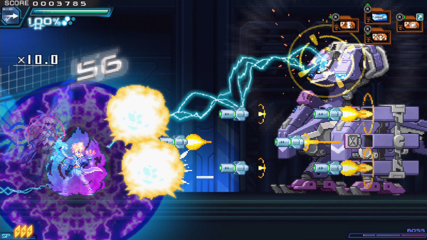 Игра Azure Striker Gunvolt 2, скриншот