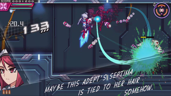 Игра Azure Striker Gunvolt 2, скриншот