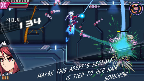 Игра Azure Striker Gunvolt Trilogy Enhanced, скриншот