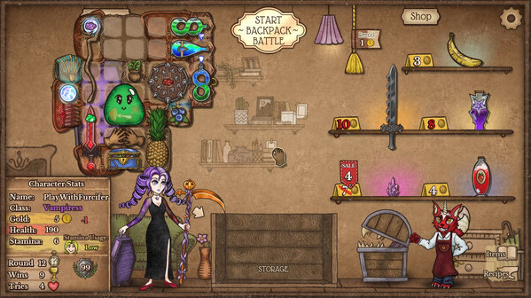 Игра Backpack Battles, скриншот