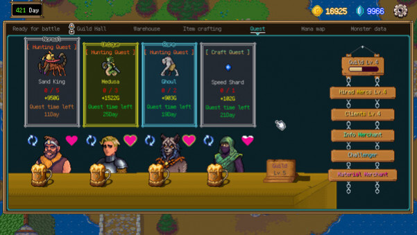 Игра Backpacker Guild, скриншот