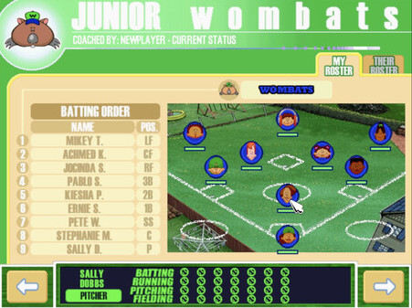Игра Backyard Baseball '01, скриншот
