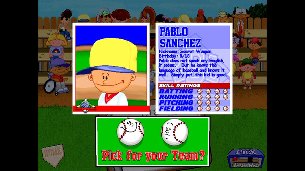 Игра Backyard Baseball '97, скриншот