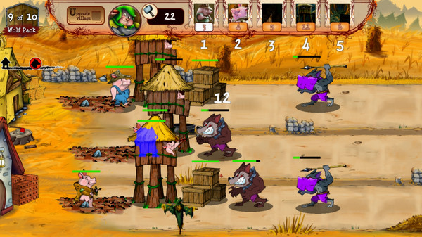 Игра Bacon Tales - Between Pigs and Wolves, скриншот