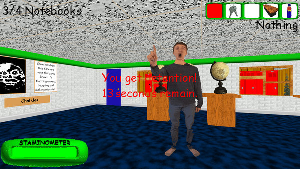 Игра Baldi's Basics Plus, скриншот