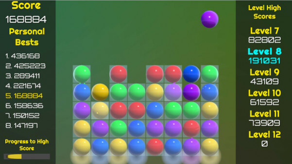 Игра BallStack, скриншот