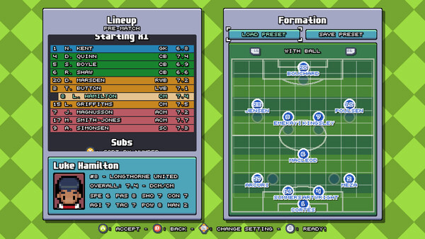 Игра Bang Average Football – Play, Manage, Create, скриншот