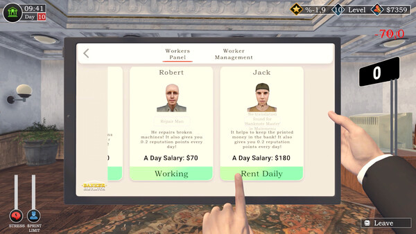 Игра Banker Simulator, скриншот