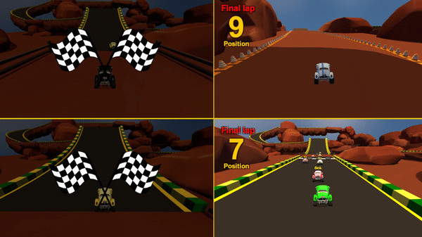 Игра Barro Racing, скриншот