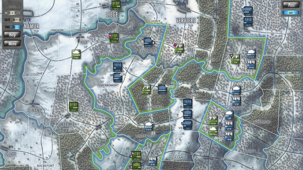 Игра Battle of the Bulge, скриншот