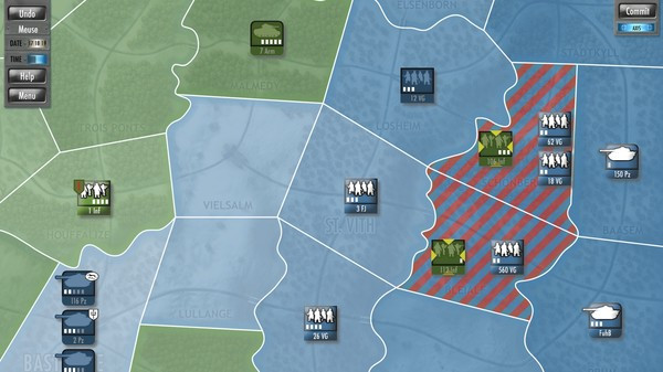 Игра Battle of the Bulge, скриншот