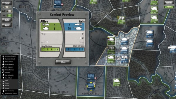 Игра Battle of the Bulge, скриншот