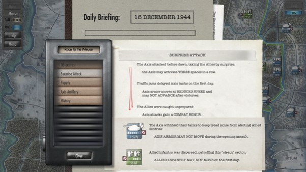 Игра Battle of the Bulge, скриншот