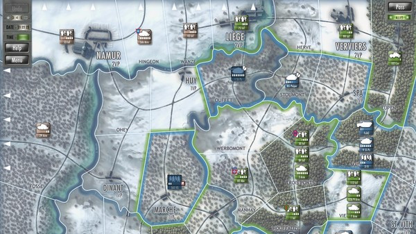 Игра Battle of the Bulge, скриншот
