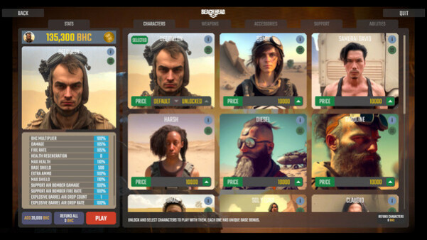 Игра BeachHead Rogue, скриншот
