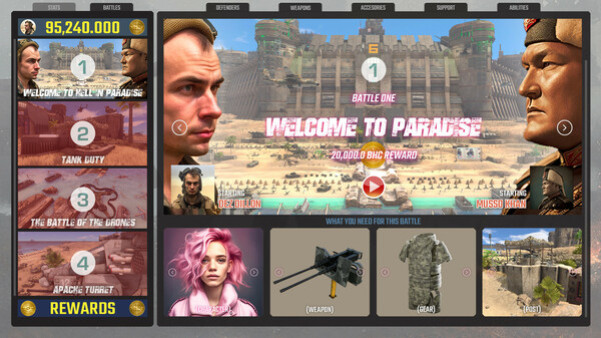 Игра BeachHead Rogue, скриншот