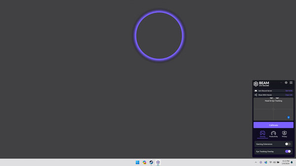 Игра Beam Eye Tracker, скриншот