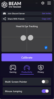 Игра Beam Eye Tracker, скриншот