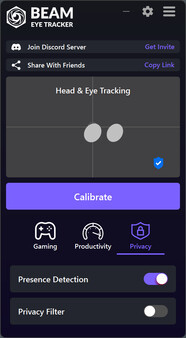 Игра Beam Eye Tracker, скриншот