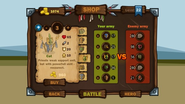 Игра Beasts Battle, скриншот