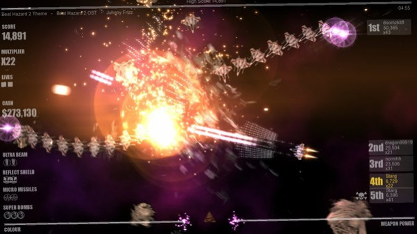 Игра Beat Hazard 2, скриншот