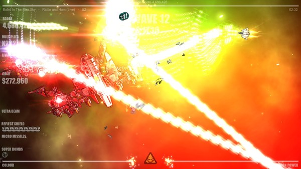 Игра Beat Hazard 2, скриншот